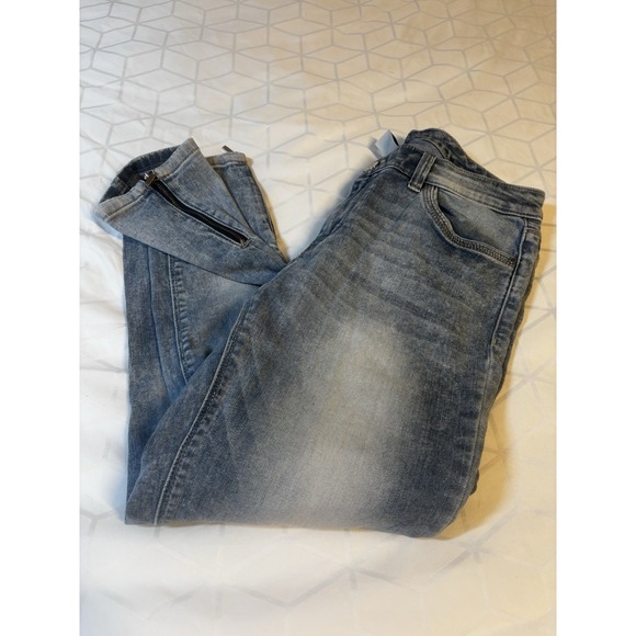 White House Black Market Denim - White House Black Market Jeans Womens 6 Blue Capri Y2K‎ Style Zip Hem